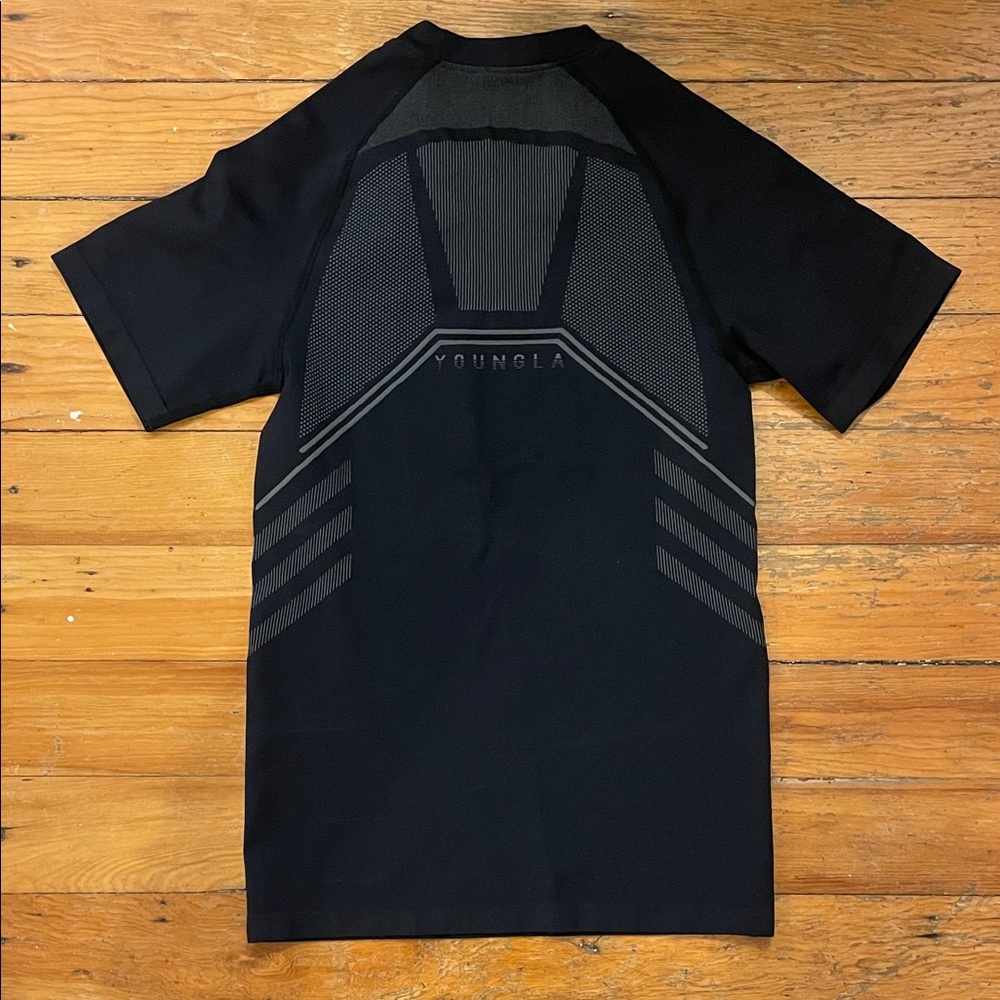 YoungLA Black Performance Short-Sleeve Training Tee - Picture 2 of 5
